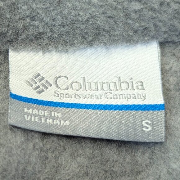 Columbia Size Small Gray Fleece Lightweight Jacket - Picture 9 of 13